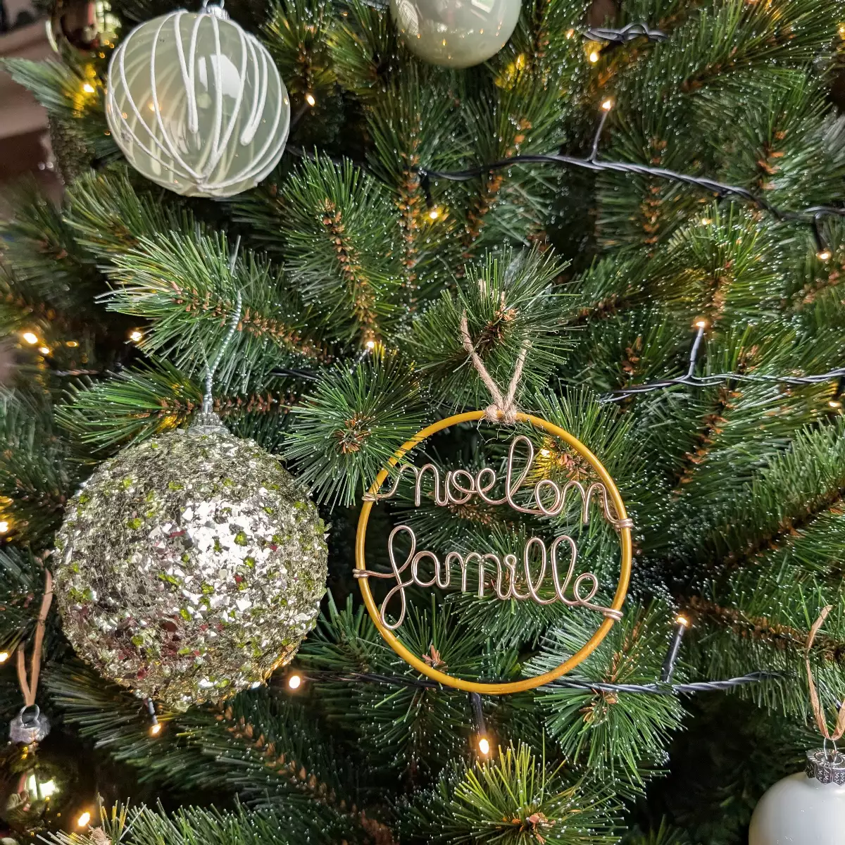 Boule de Noël personnalisée